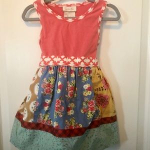 Matilda Jane Dress, 12 mo, ties at waistline